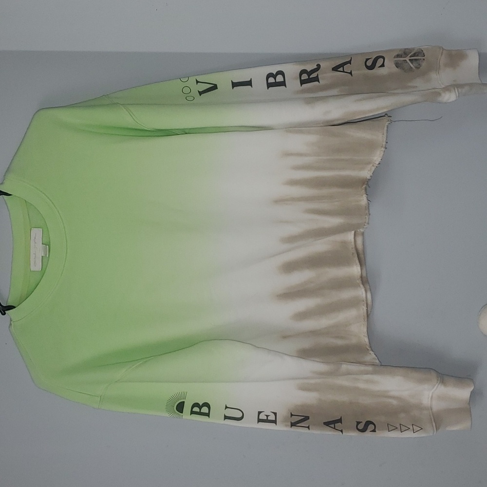 NWT SPIRITUAL GANGSTER BUENAS VIBRAS MAZZY CROP SWEATSHIRT OVERSIZED